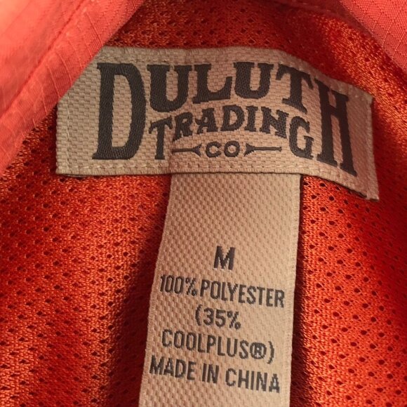 Duluth Men's Shirt Medium Long Sleeve Outdoors Orange Long Sleeve Top - Picture 3 of 16